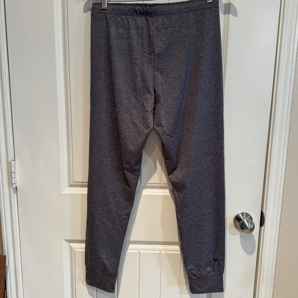 PINK Victoria's Secret Ultimate Jogger Pants Gray Logo Waist NWT M - Picture 2 of 10
